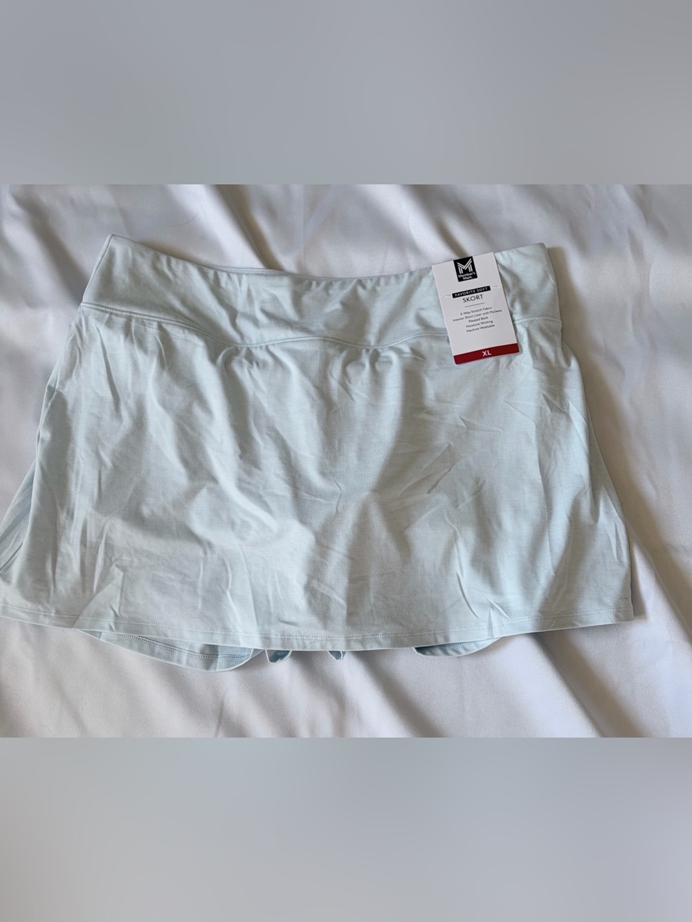 Member Mark favorite XL Skort with Built-In Shorts - Light Blue NWT